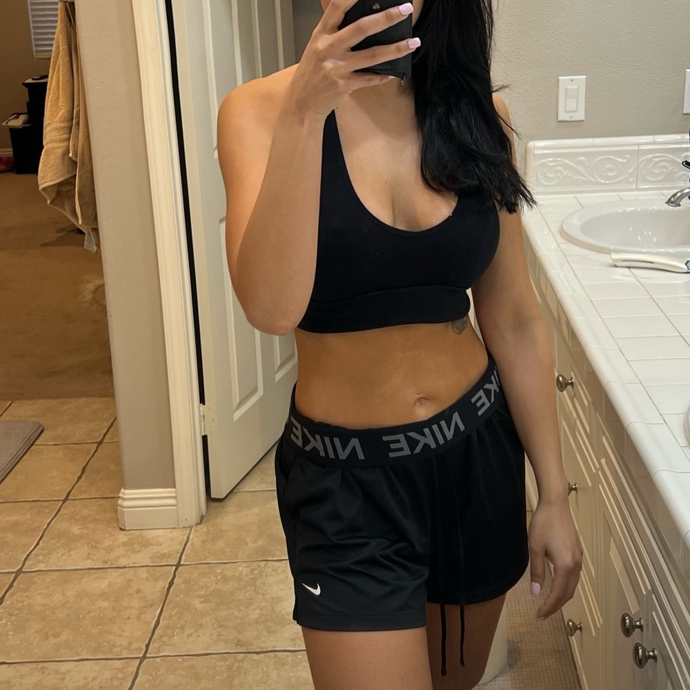Nike women’s dri fit black shorts size medium- great condition